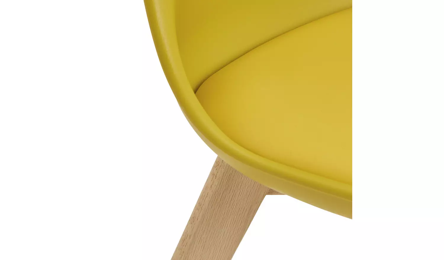 Habitat Jerry Pair of Dining Chair - Yellow