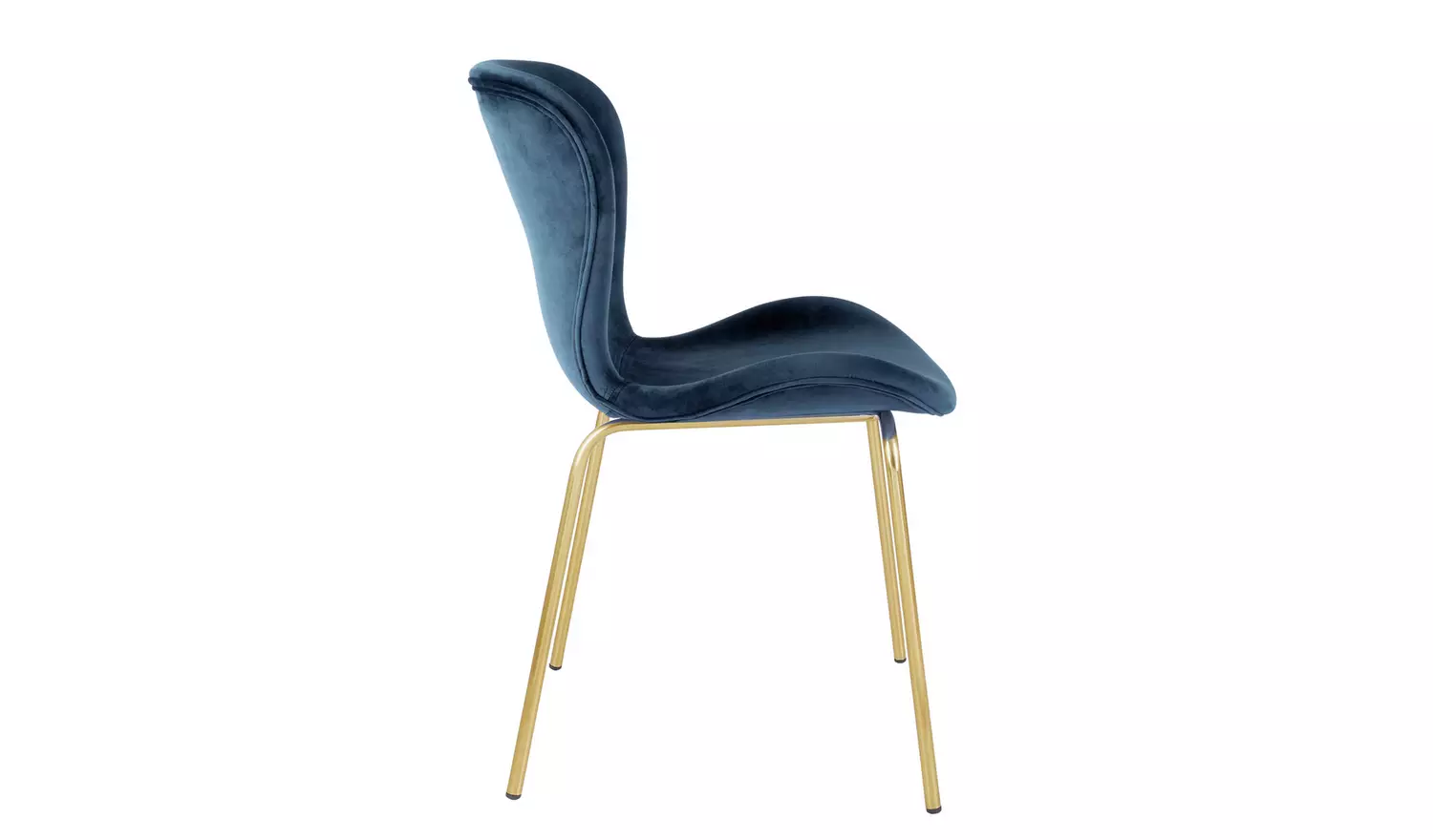 Habitat Etta Pair of Velvet Dining Chair - Blue