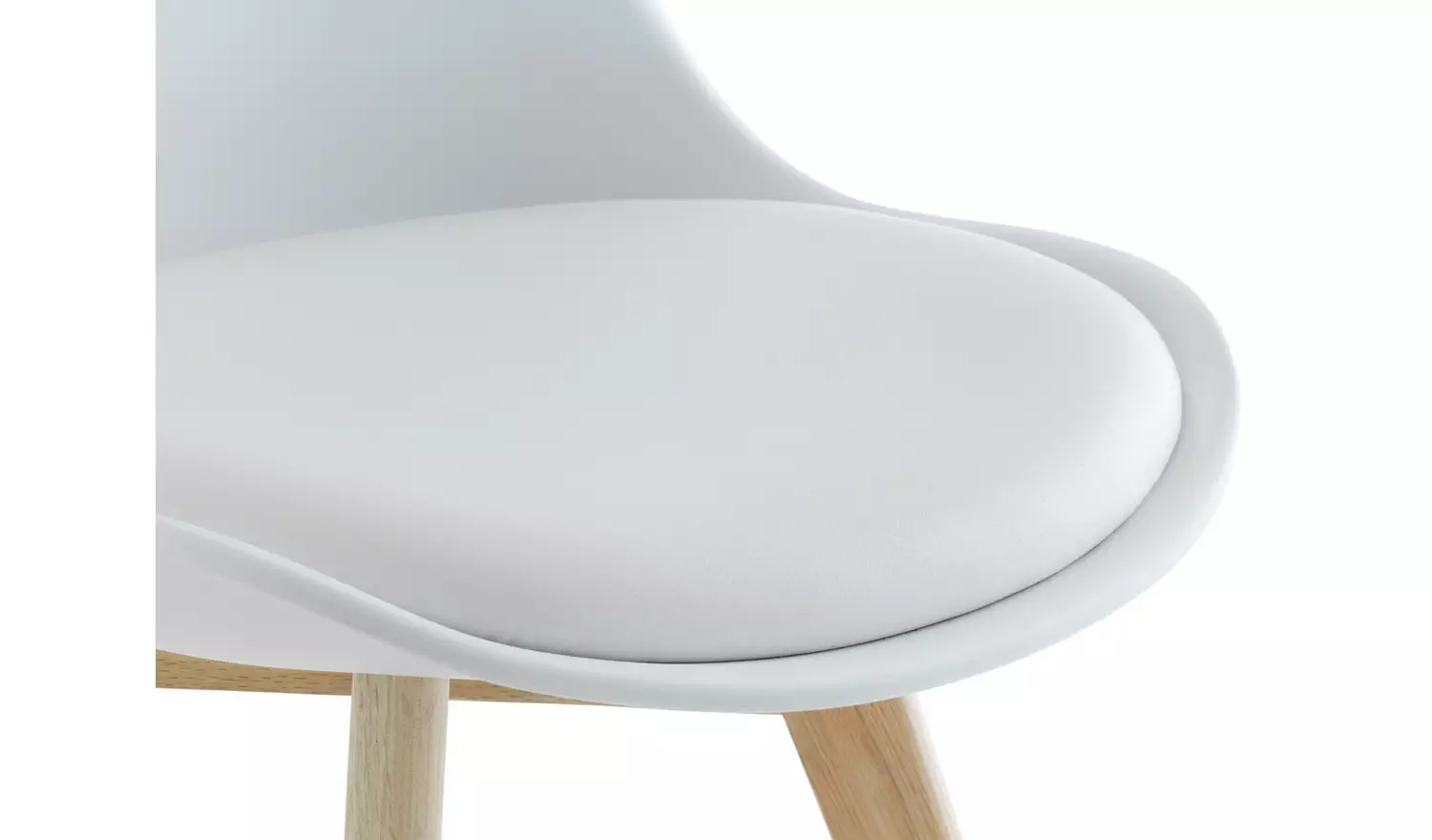 Habitat Jerry Pair of Dining Chair - White