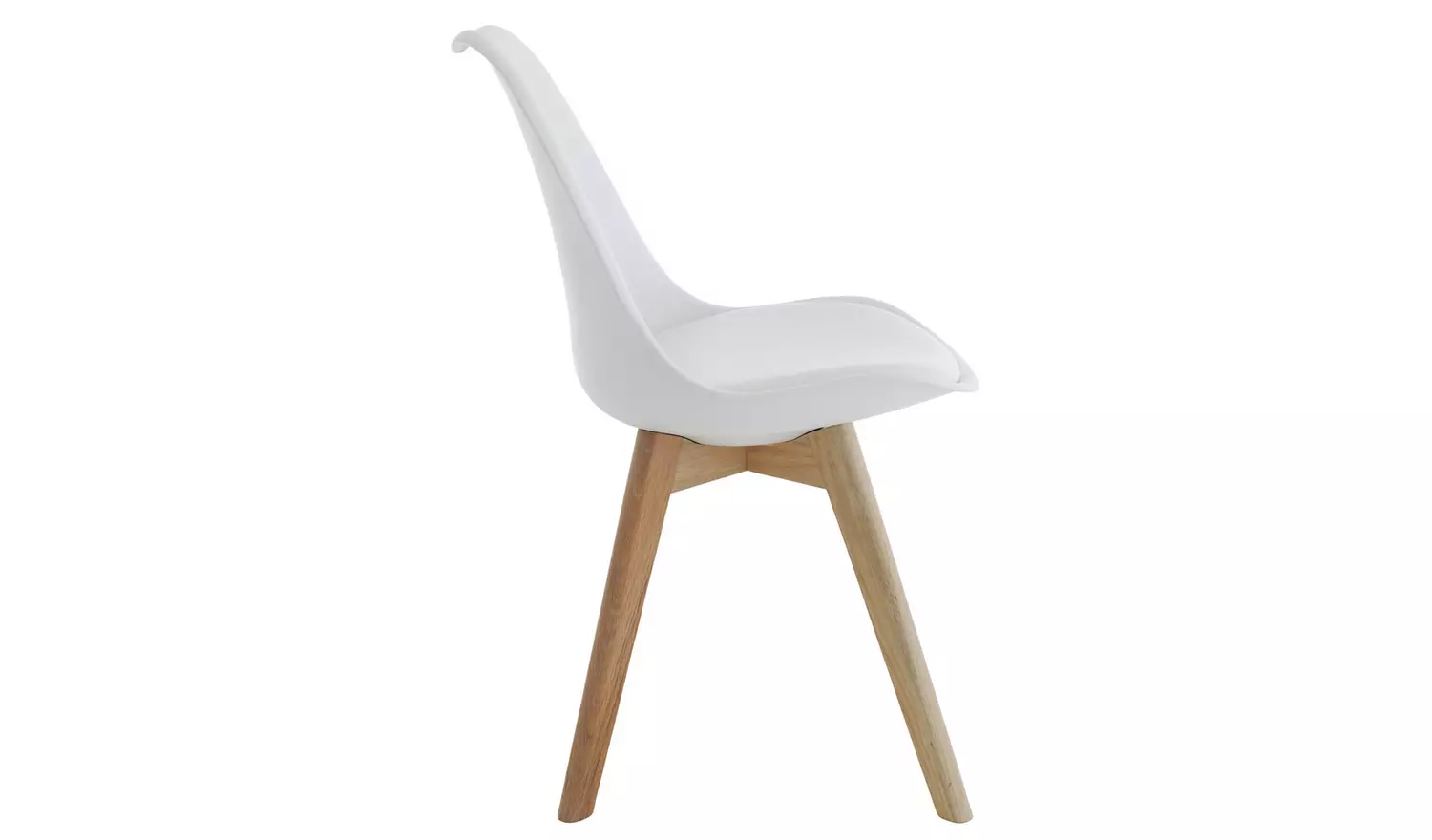 Habitat Jerry Pair of Dining Chair - White