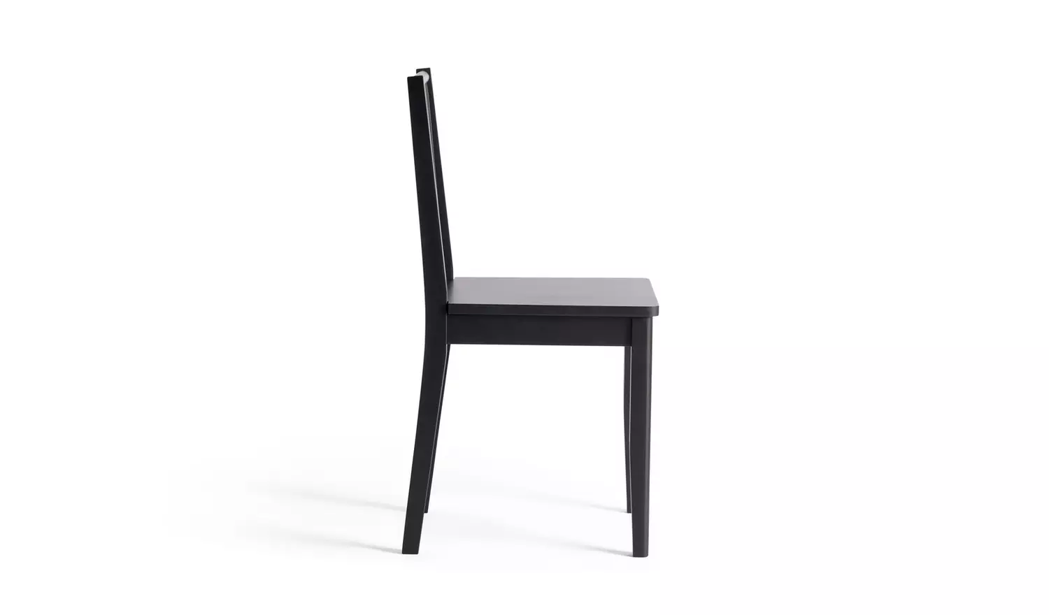 Habitat Nel Pair of Solid Wood Spindle Chair - Black