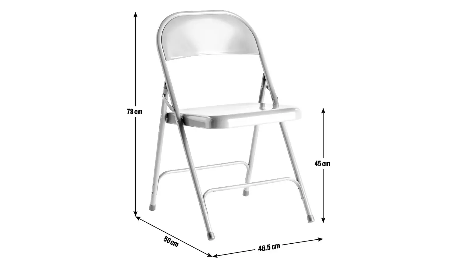 Habitat Macadam Metal Folding Chair - Blue