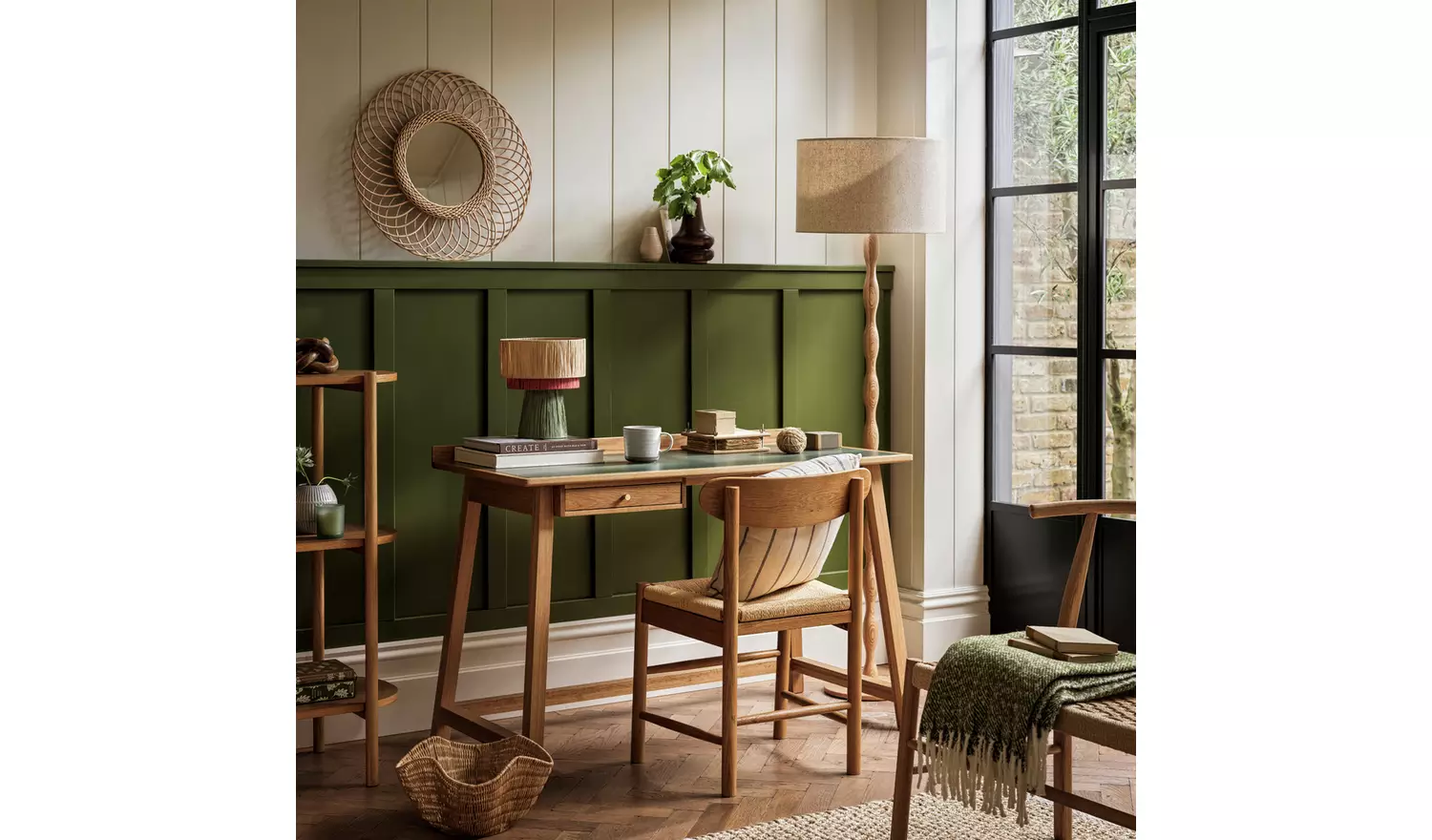 Habitat Hanna Pair of 2 Oak Dining Chairs - Natural