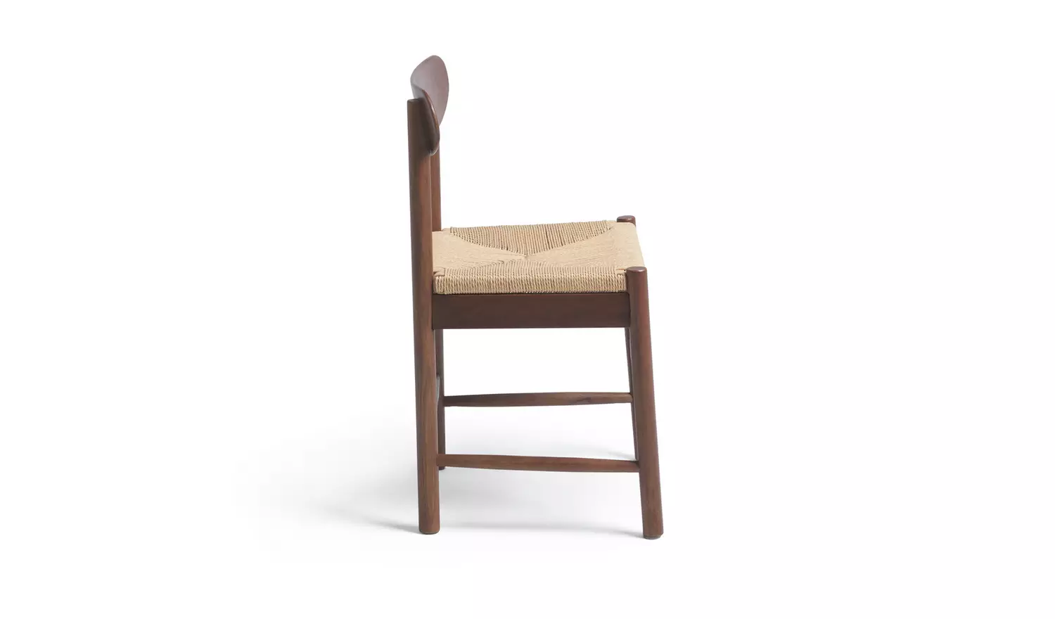 Habitat Hanna Pair of Wood Dining Chairs - Walnut