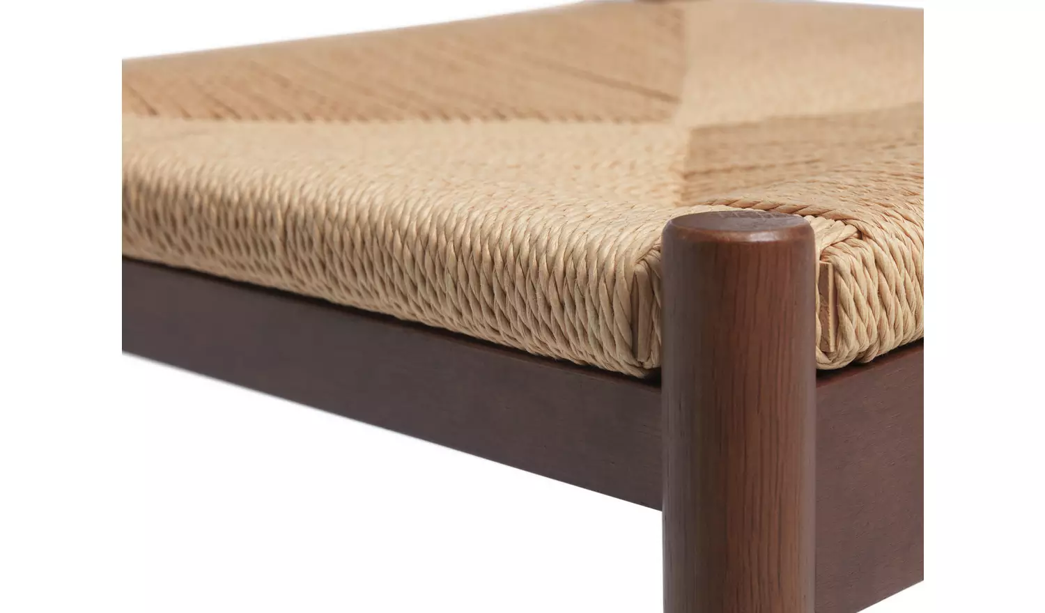 Habitat Hanna Pair of Wood Dining Chairs - Walnut