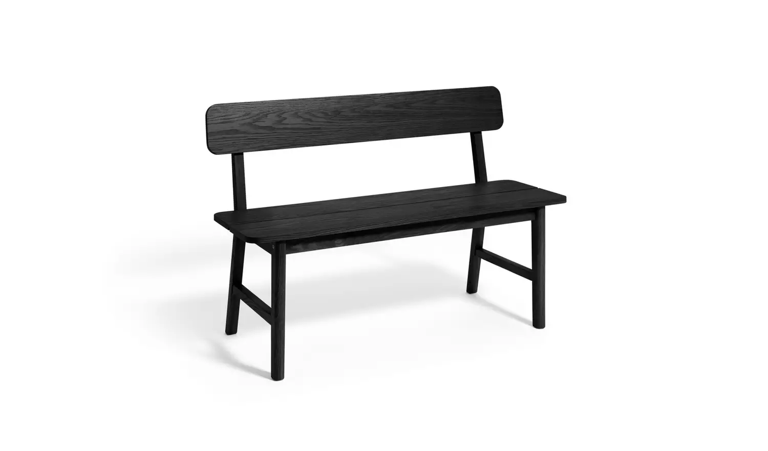 Habitat Nel Wood Veneer Dining Bench - Black