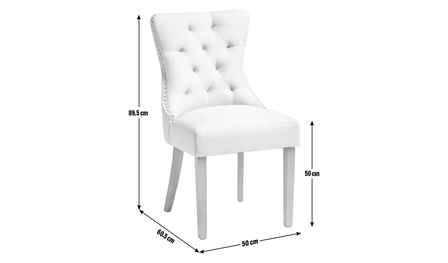 Argos Home Geneva Pair of Fabric Dining Chairs - Beige