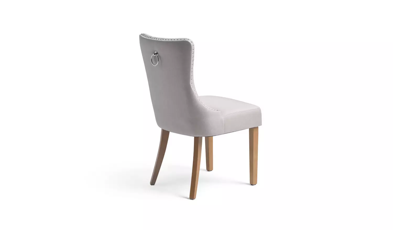 Argos Home Geneva Pair of Fabric Dining Chairs - Beige