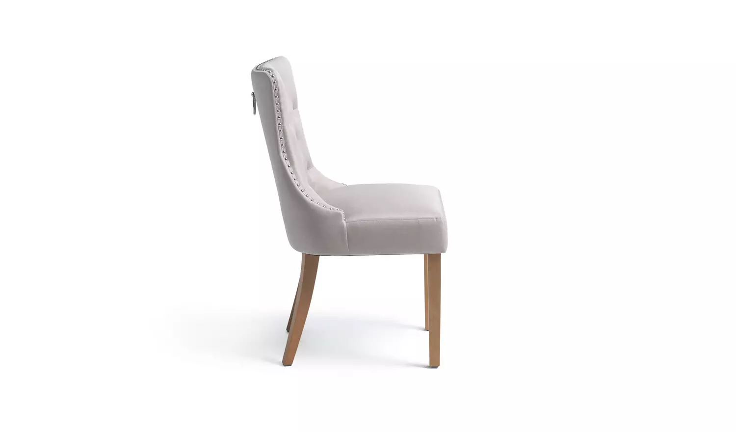 Argos Home Geneva Pair of Fabric Dining Chairs - Beige