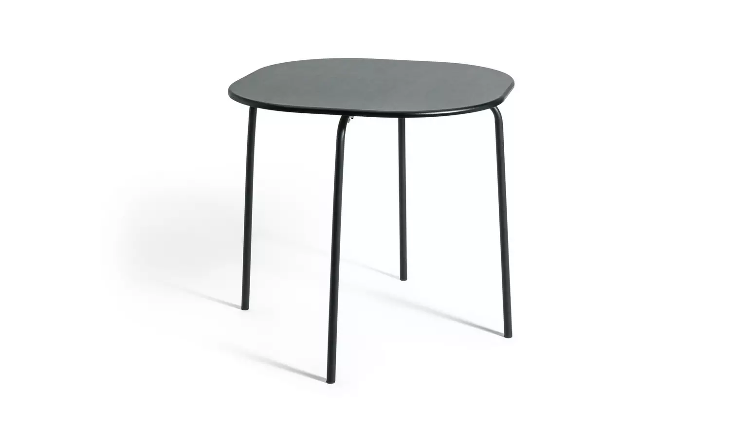 Habitat Jayla Metal Black Dining Table & 4 Black Chairs