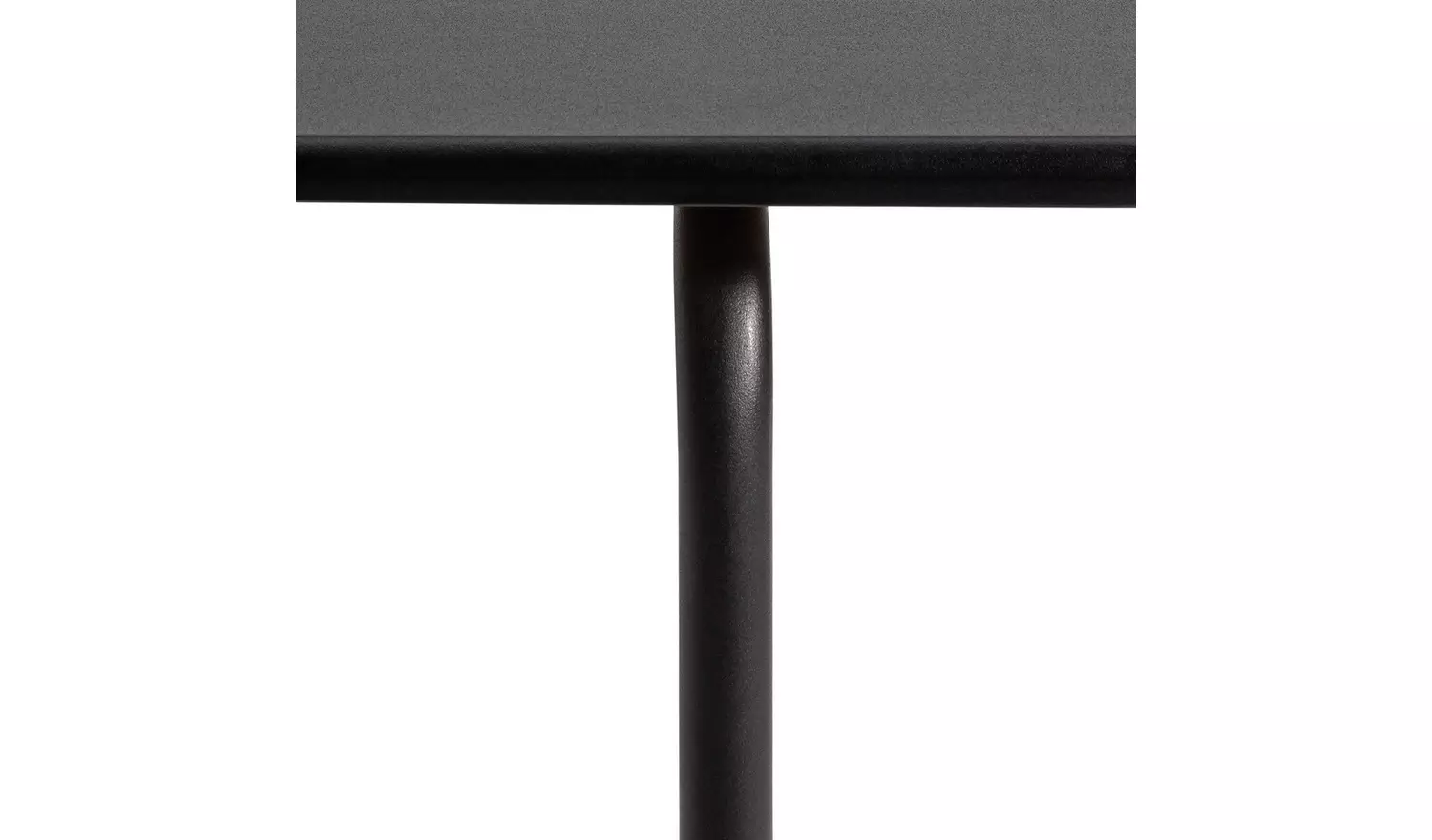 Habitat Jayla Metal Black Dining Table & 4 Black Chairs