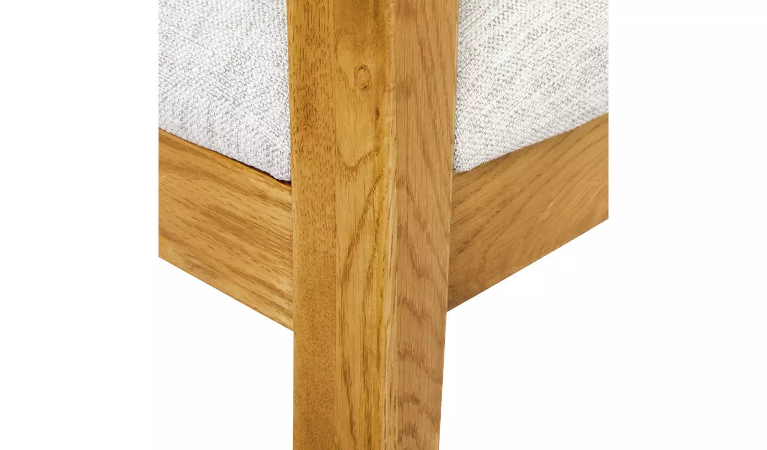 Argos Home Ashwell Ext Oak Dining Table & 4 Grey Chairs