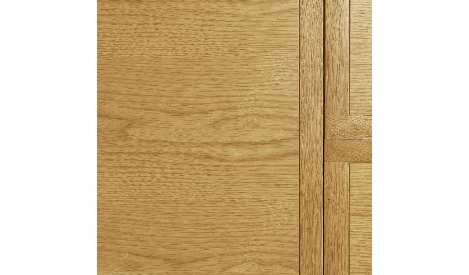 Argos Home Ashwell Ext Oak Dining Table & 6 Grey Chairs