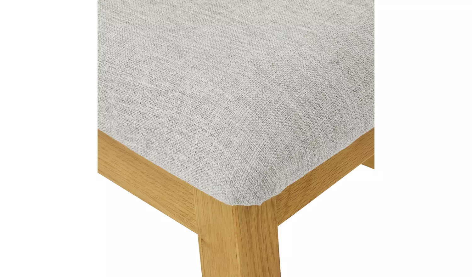 Argos Home Ashwell Ext Oak Dining Table & 6 Grey Chairs