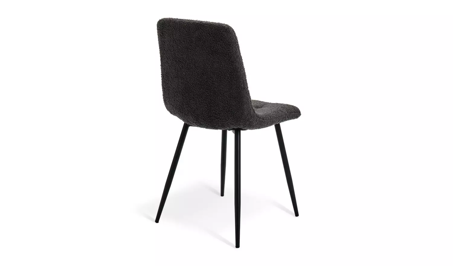 Argos Home Cobin Black Dining Table & 4 Charcoal Chairs