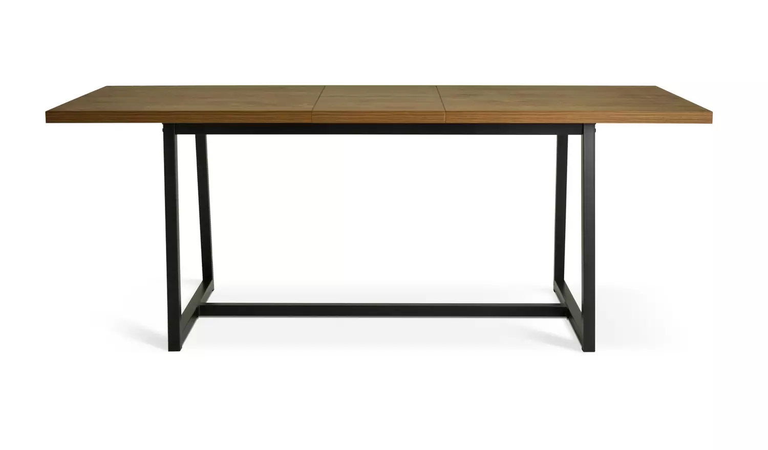 Habitat Nomad Extending Oak Dining Table & 6 Green Chairs