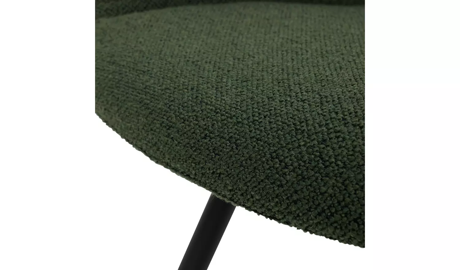 Habitat Nomad Extending Oak Dining Table & 6 Green Chairs