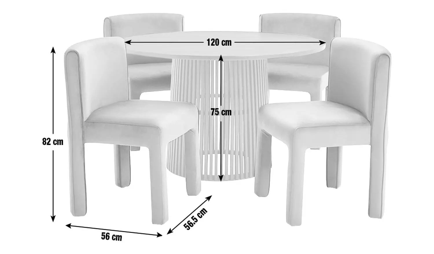Habitat Jericho Natural Dining Table & 4 Green Chairs