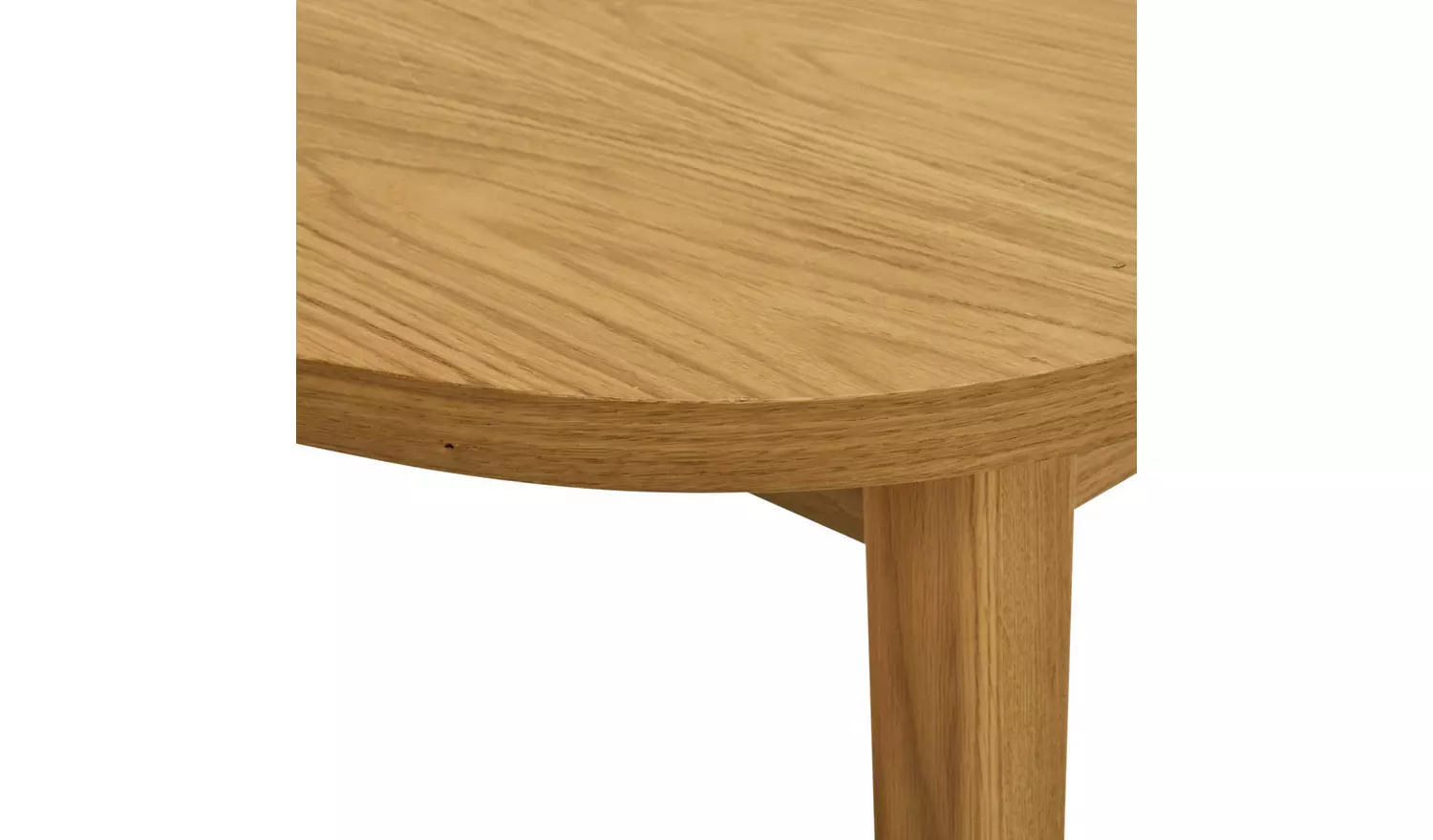 Habitat Etta Extending Oak Dining Table & 6 Green Chairs