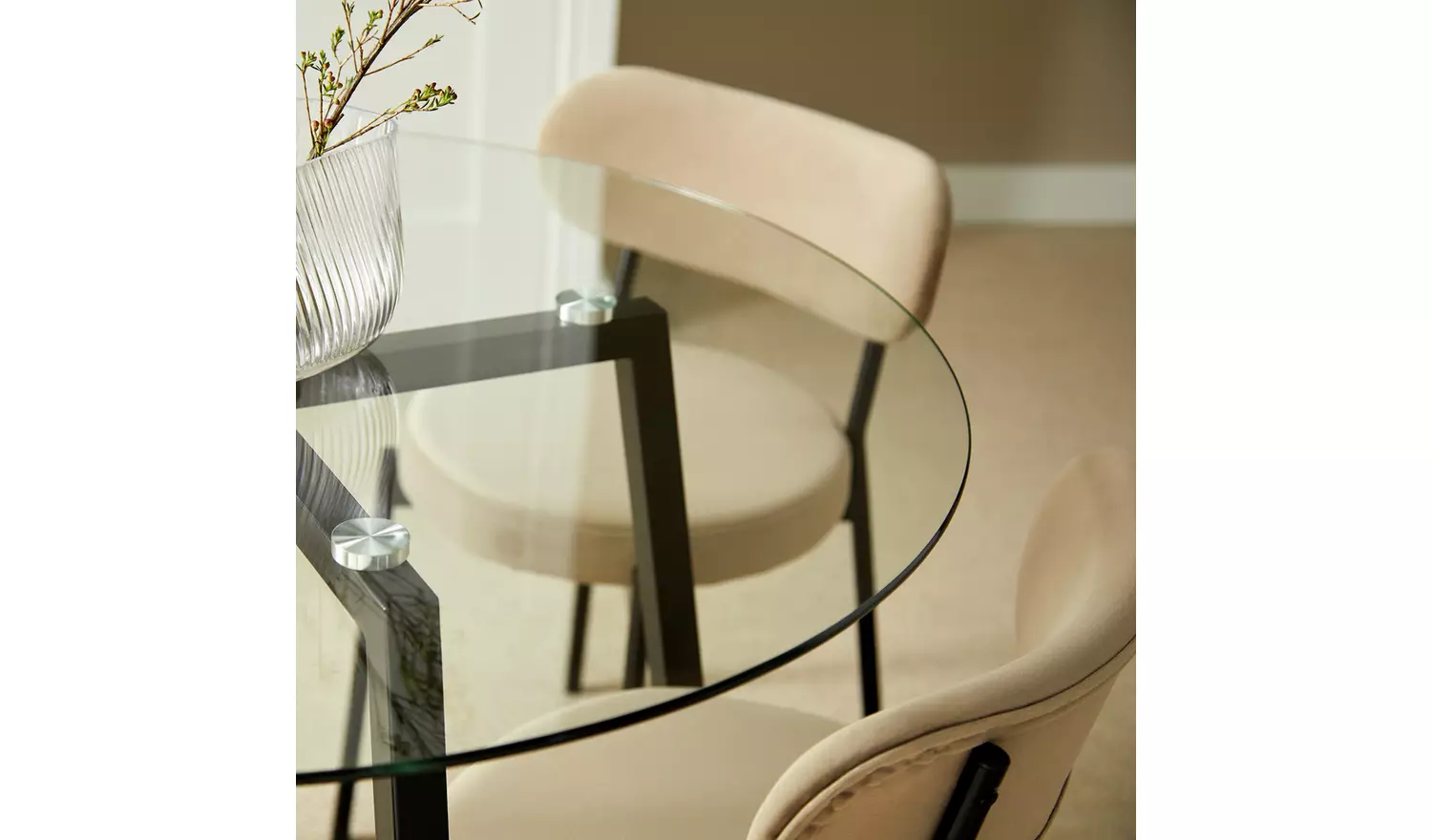 Argos Home Fyra Black Dining Table & 4 Black Chairs