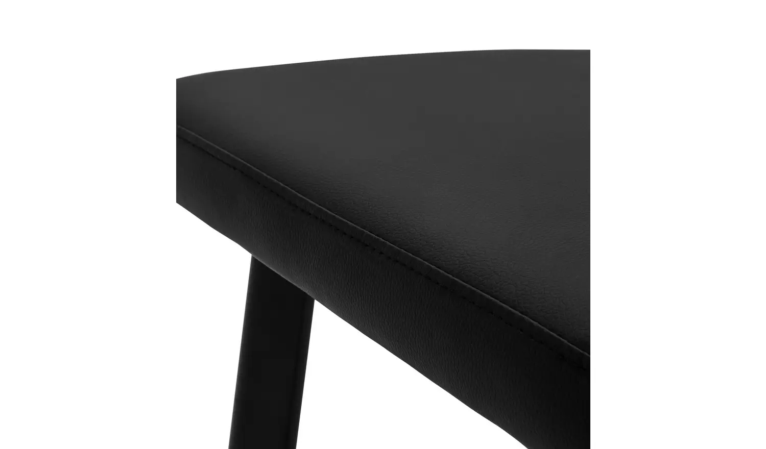 Argos Home Tayla Black Dining Table & 4 Black Stools