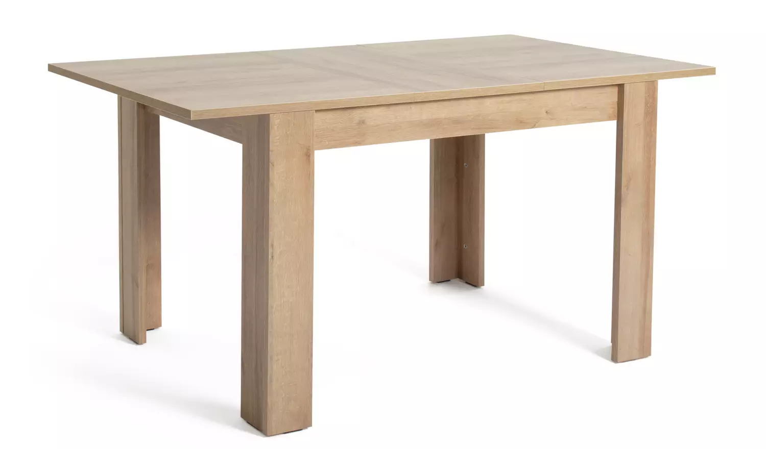 Argos Home Miami Ext Oak Dining Table & 6 Grey Chairs