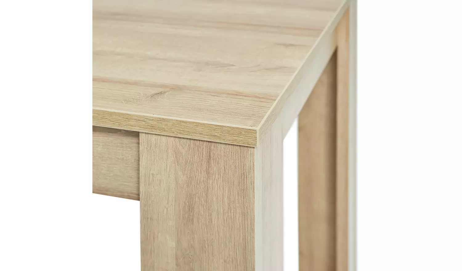 Argos Home Miami Oak Dining Table & 6 Charcoal Chairs