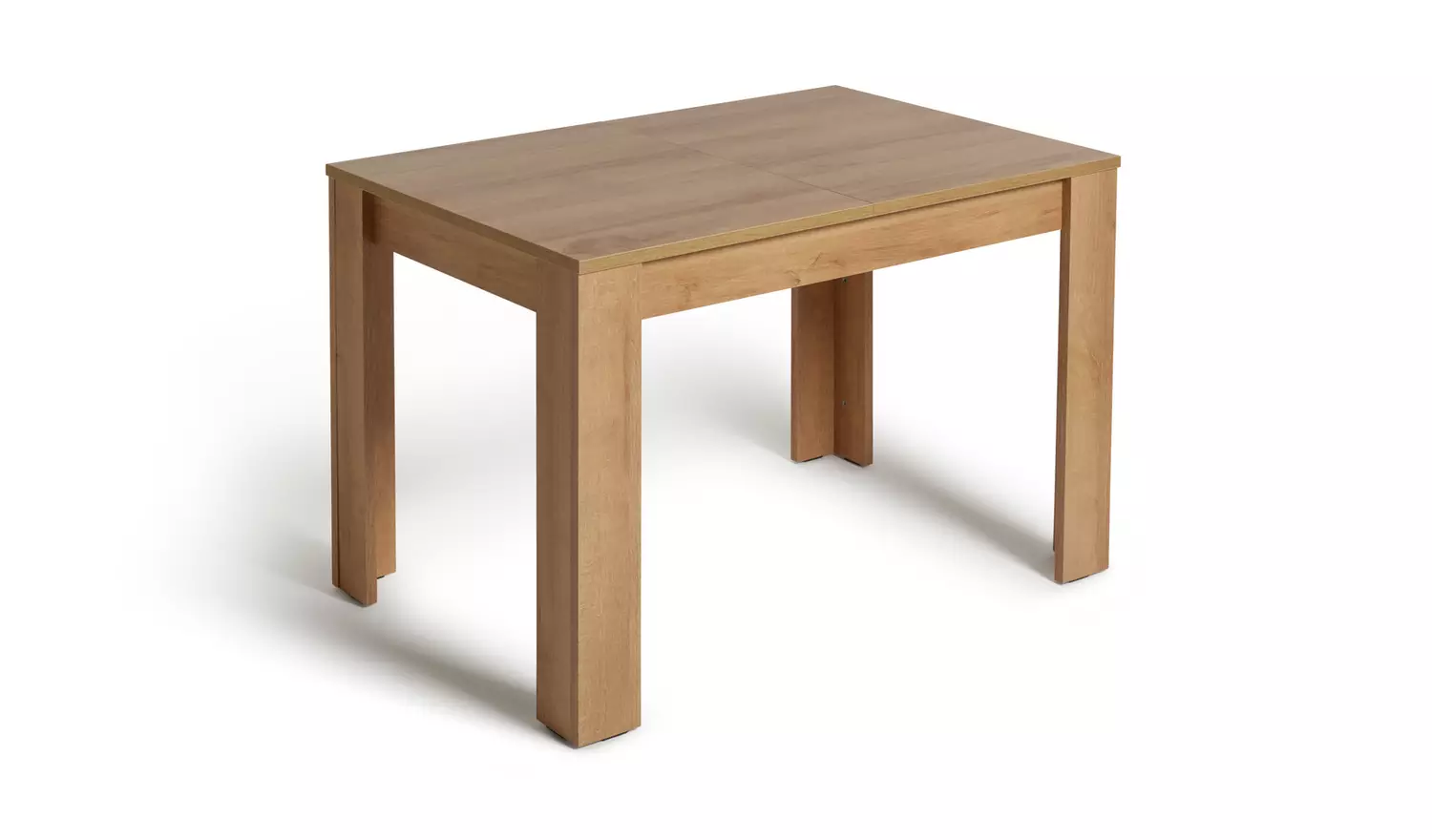 Argos Home Miami Extending Oak Dining Table & 4 White Chairs