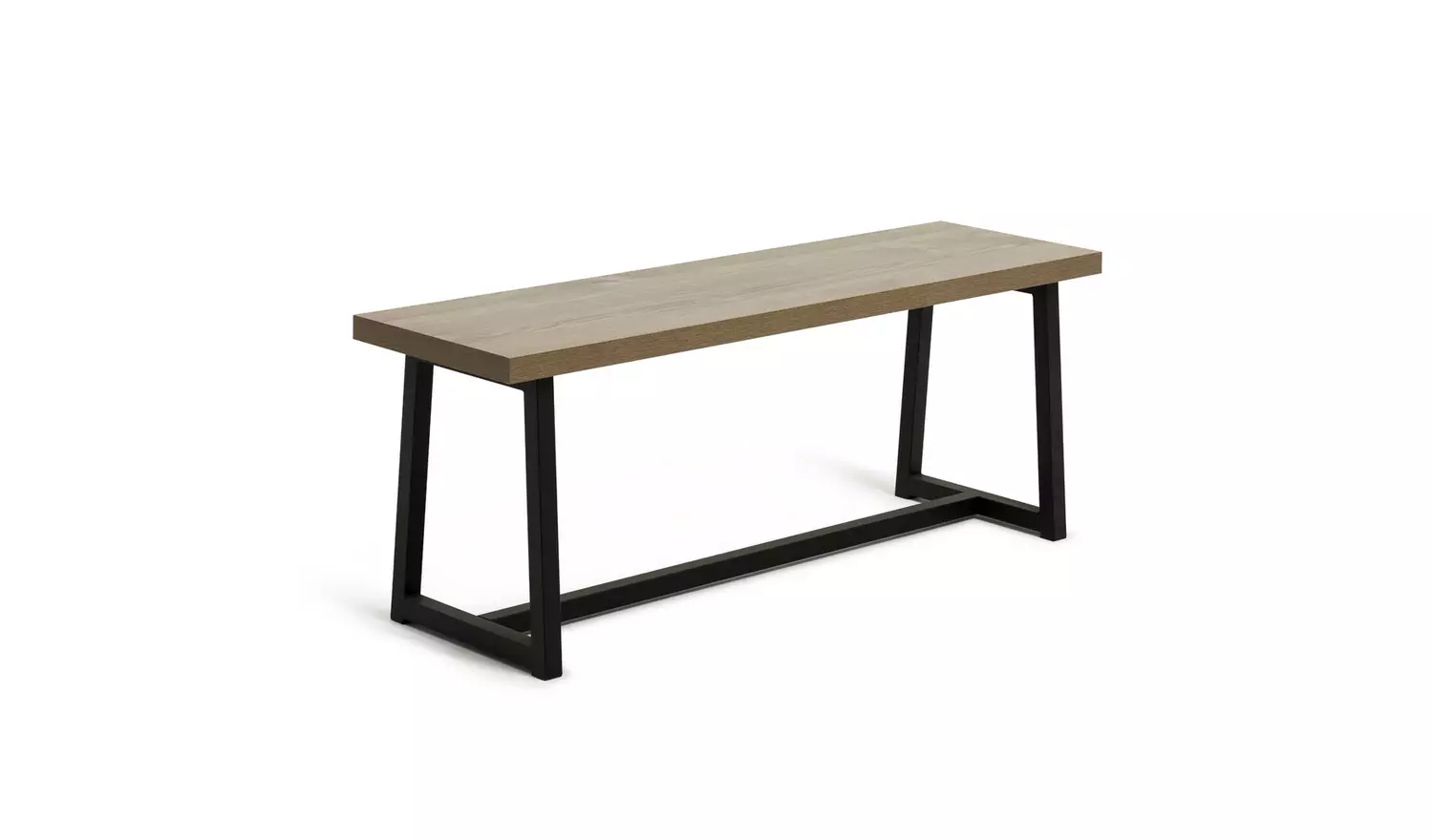 Habitat Nomad Non-Extending Oak Dining Table & 2 Oak Benches