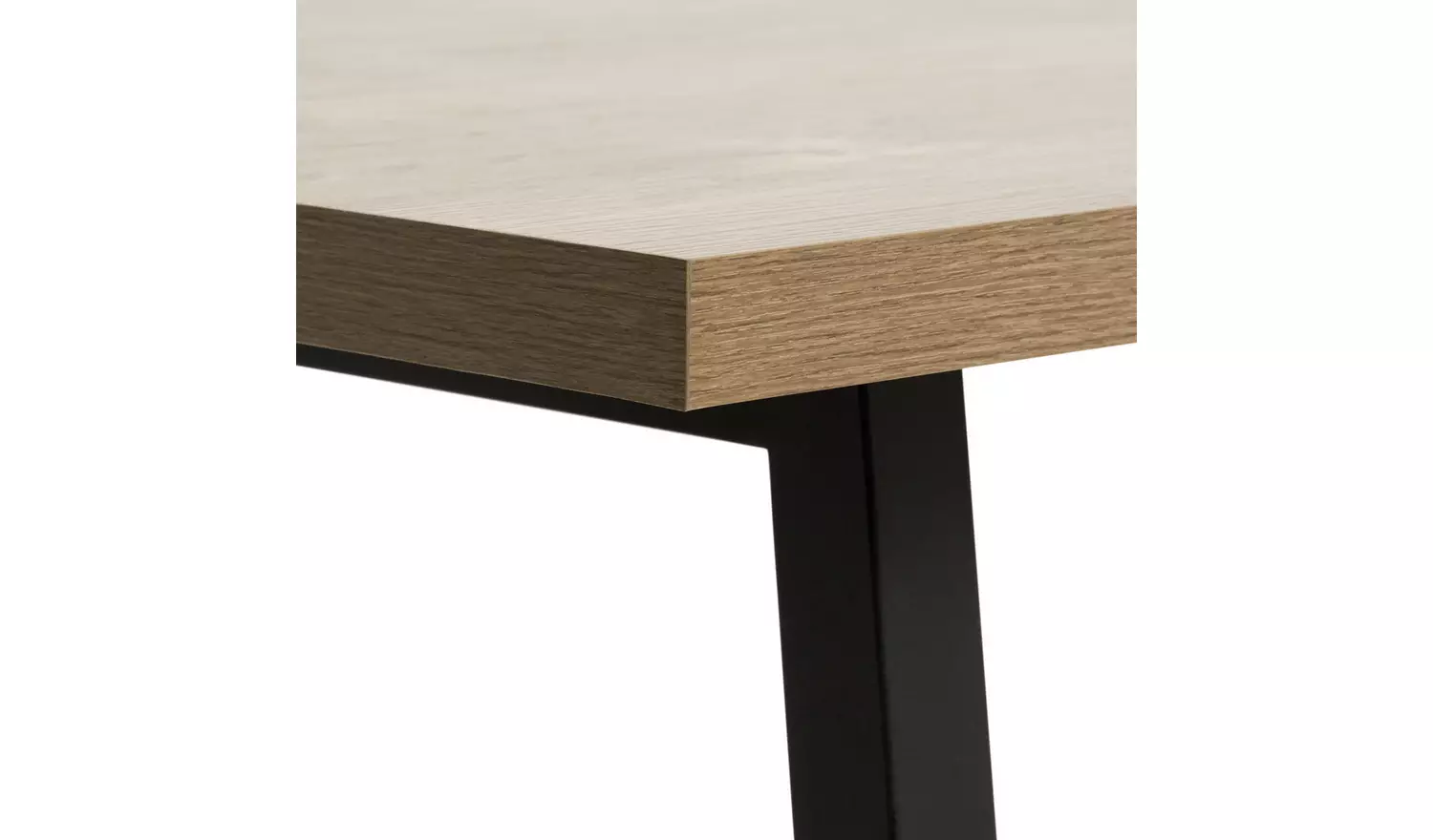 Habitat Nomad Non-Extending Oak Dining Table & 2 Oak Benches