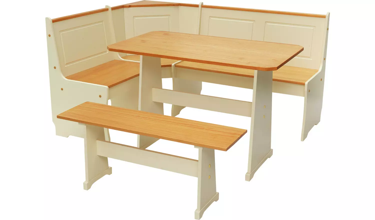 Argos Home Haversham Pine Dining Table & 1 Pine Bench