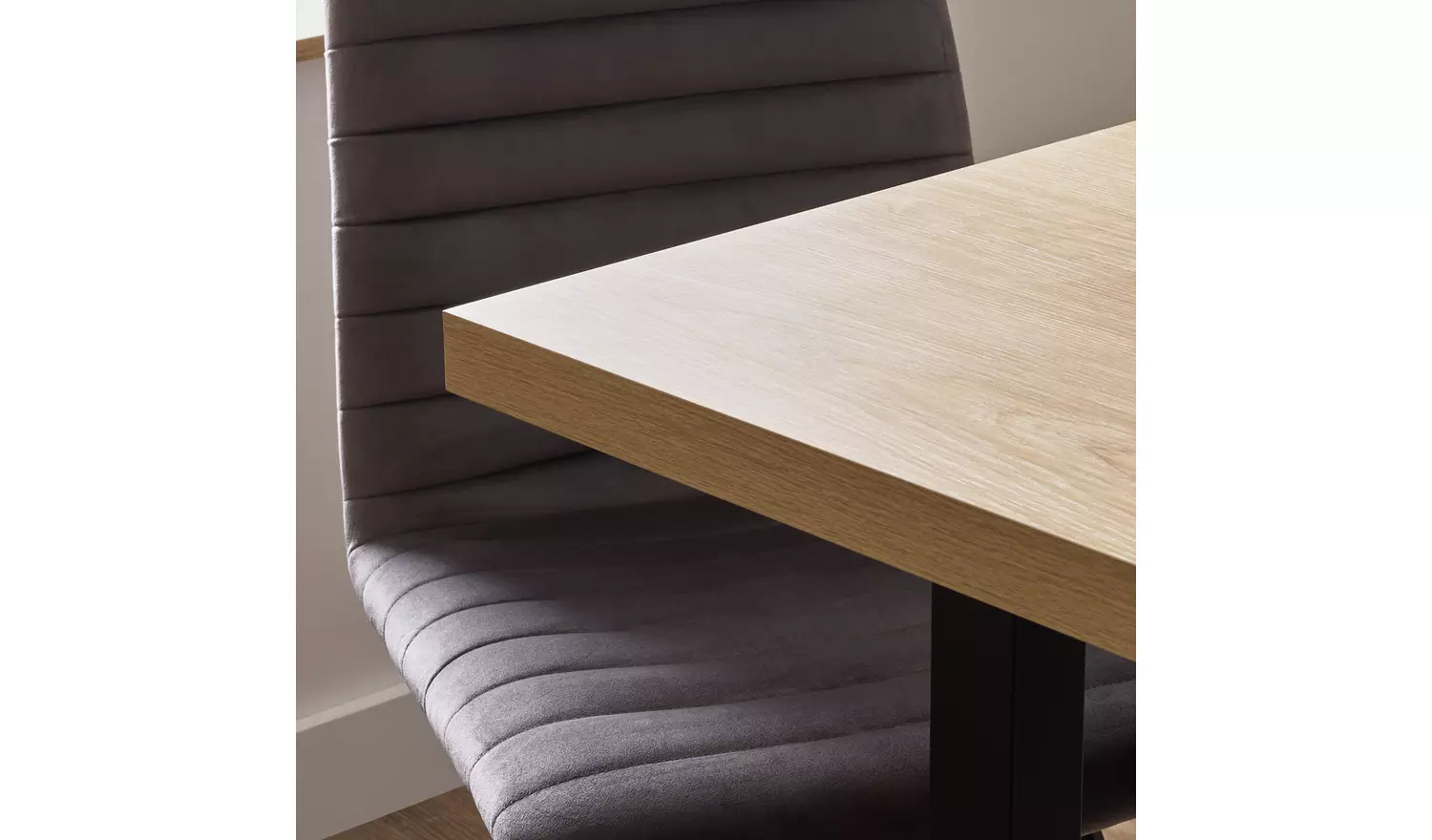 Argos Home Zayn Birch Dining Table & 6 Charcoal Chairs