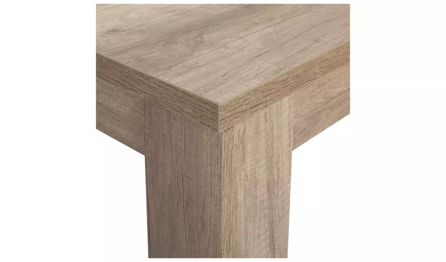 Argos Home Preston Ext Oak Dining Table And 6 Beige Chairs