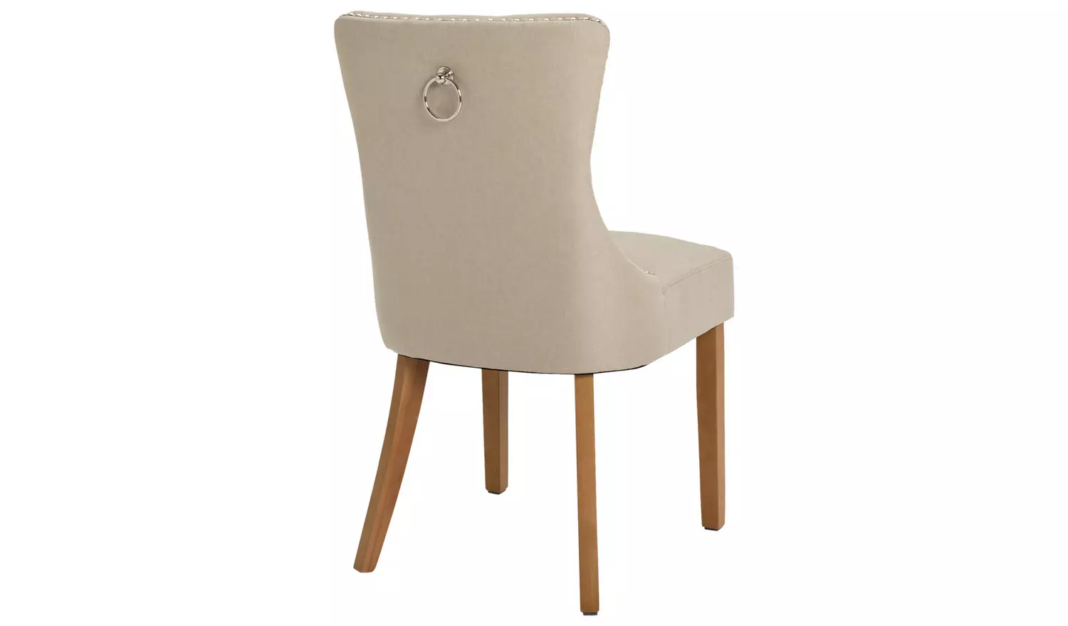 Argos Home Preston Ext Oak Dining Table And 6 Beige Chairs