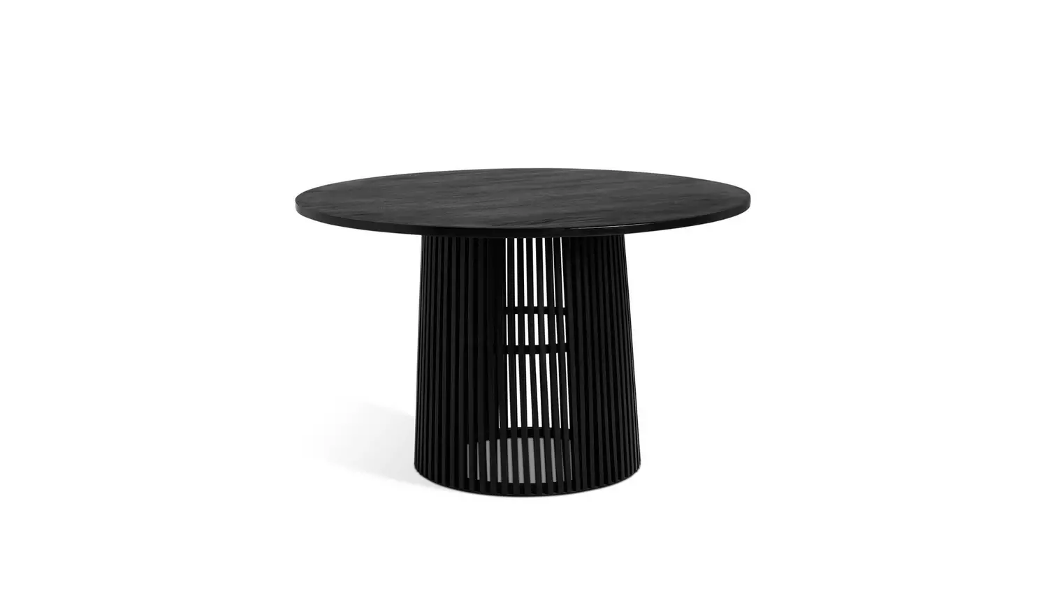 Habitat Jericho Black Dining Table & 4 Grey Chairs