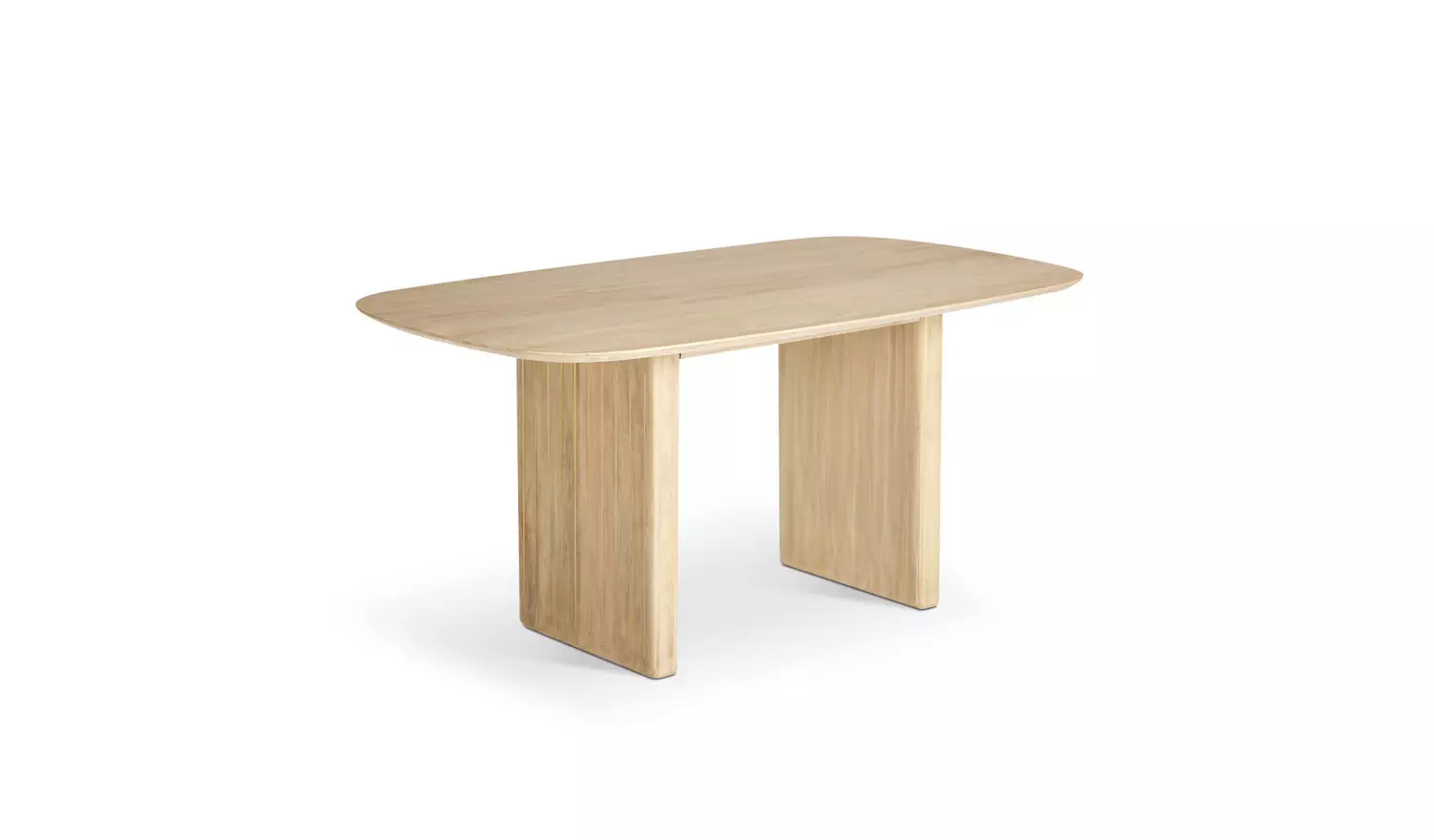 Habitat Samara Natural Dining Table And 6 White Chairs