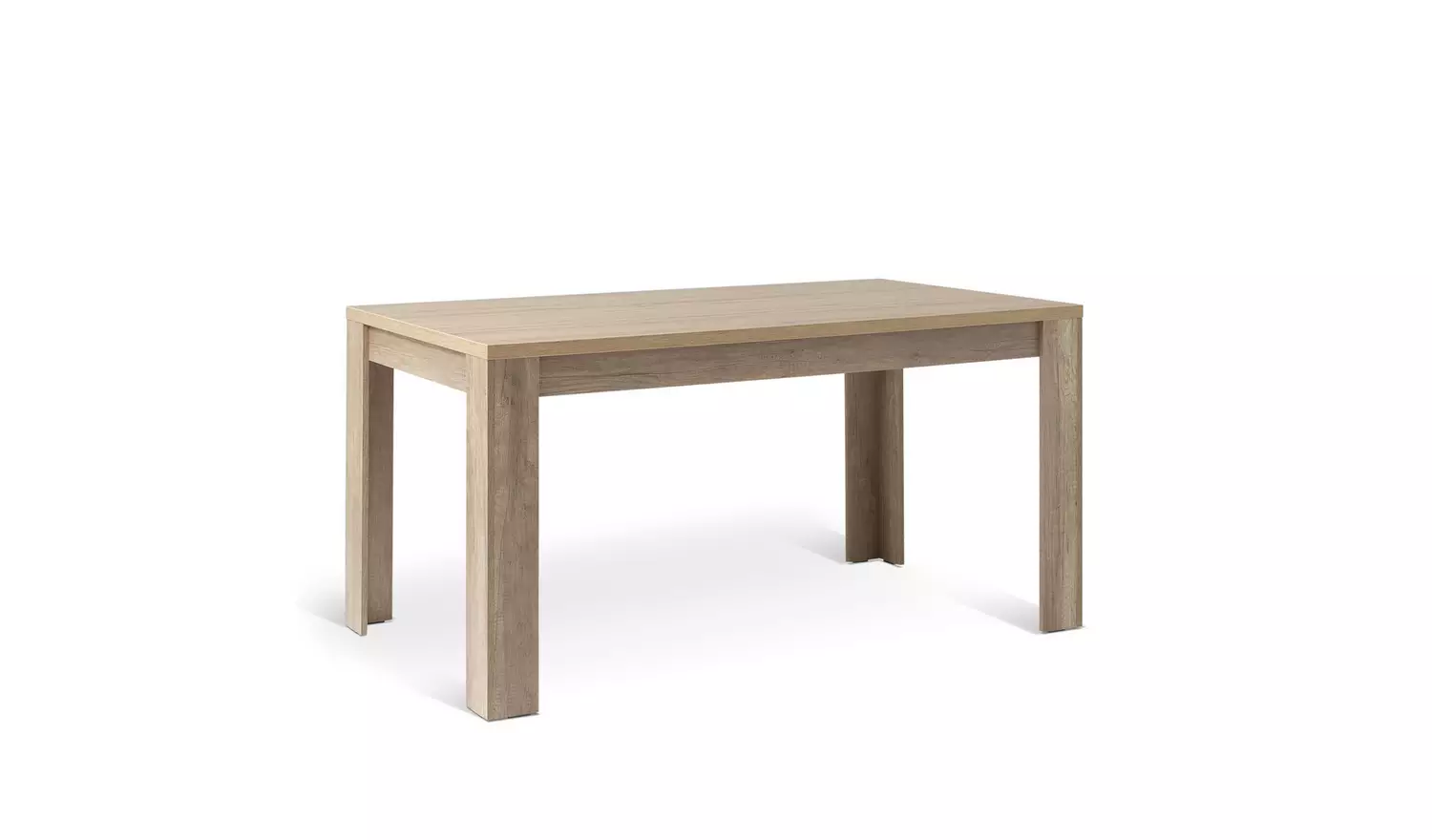 Argos Home Preston Oak Dining Table & 6 Grey Chairs