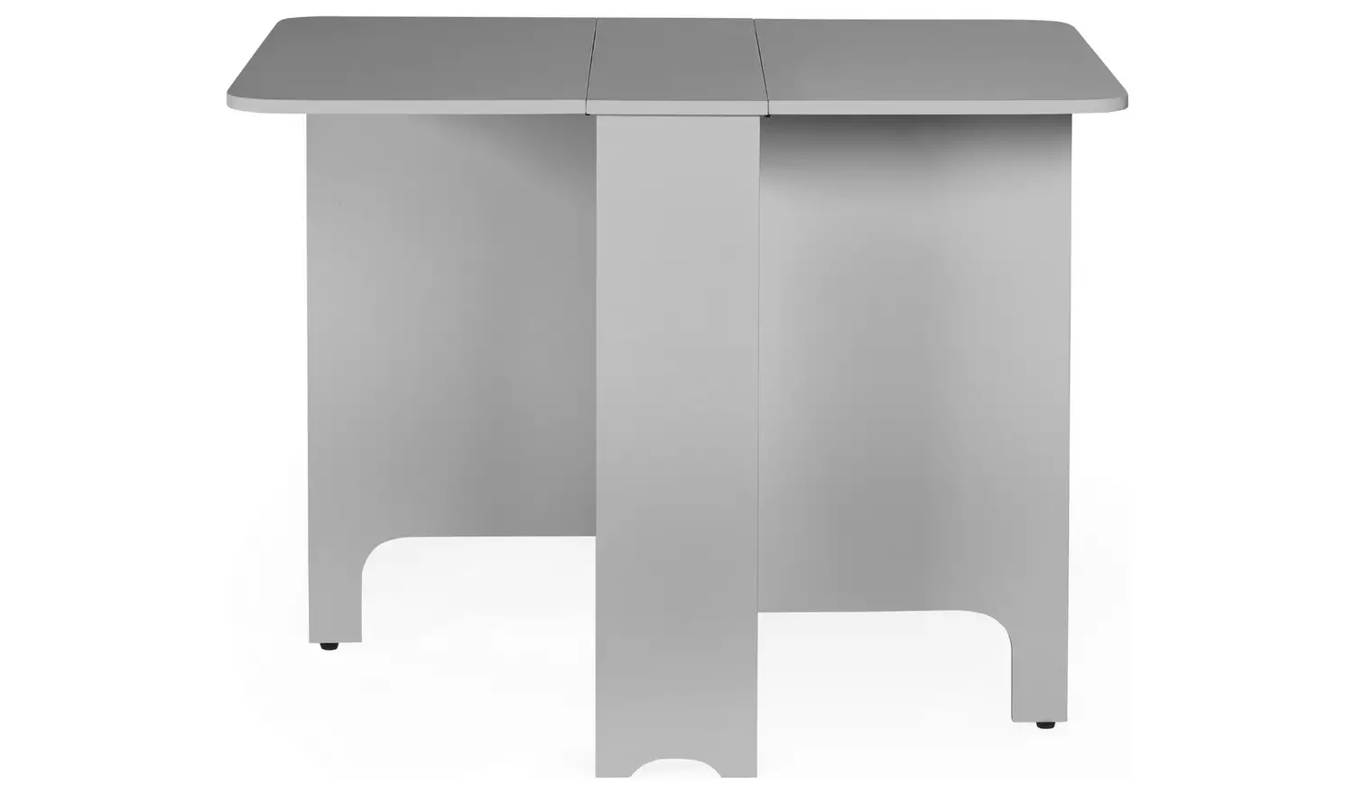 Julian Bowen Gatan White Dining Table & 2 Grey Chairs