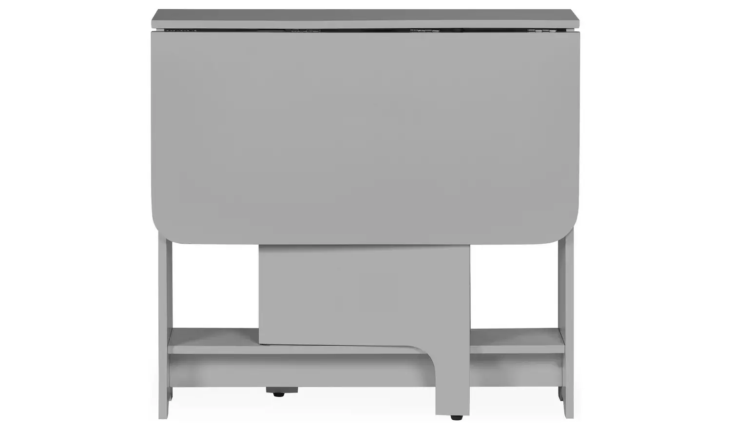 Julian Bowen Gatan White Dining Table & 2 Grey Chairs