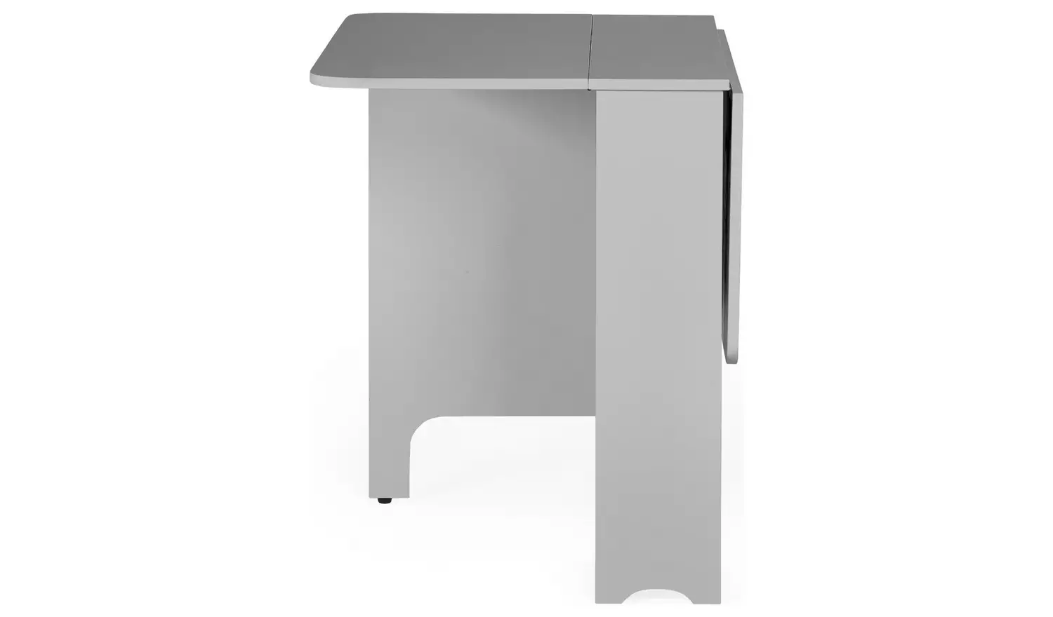 Julian Bowen Gatan White Dining Table & 2 Grey Chairs