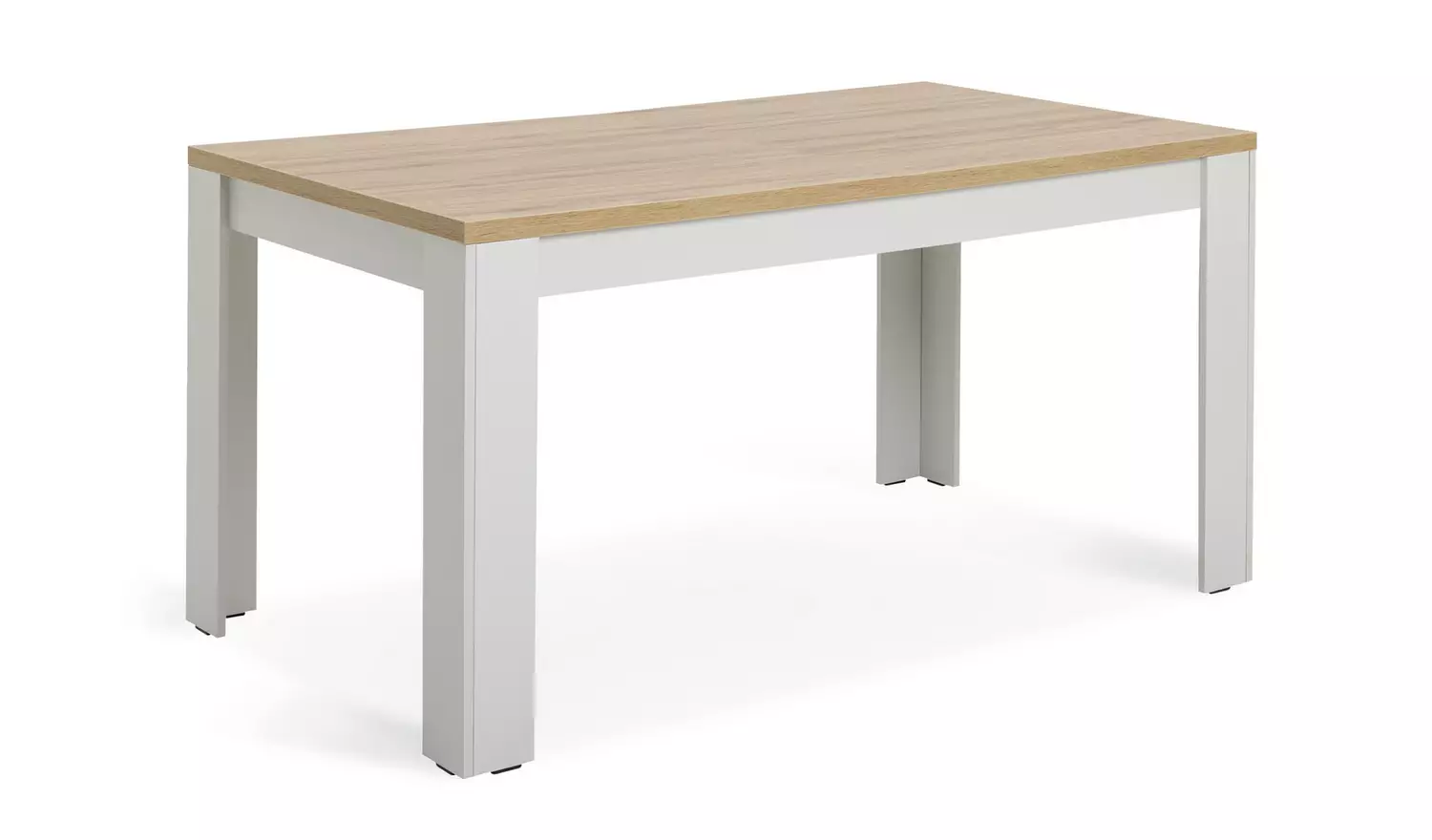 Argos Home Preston Grey Dining Table & 6 Black Chairs