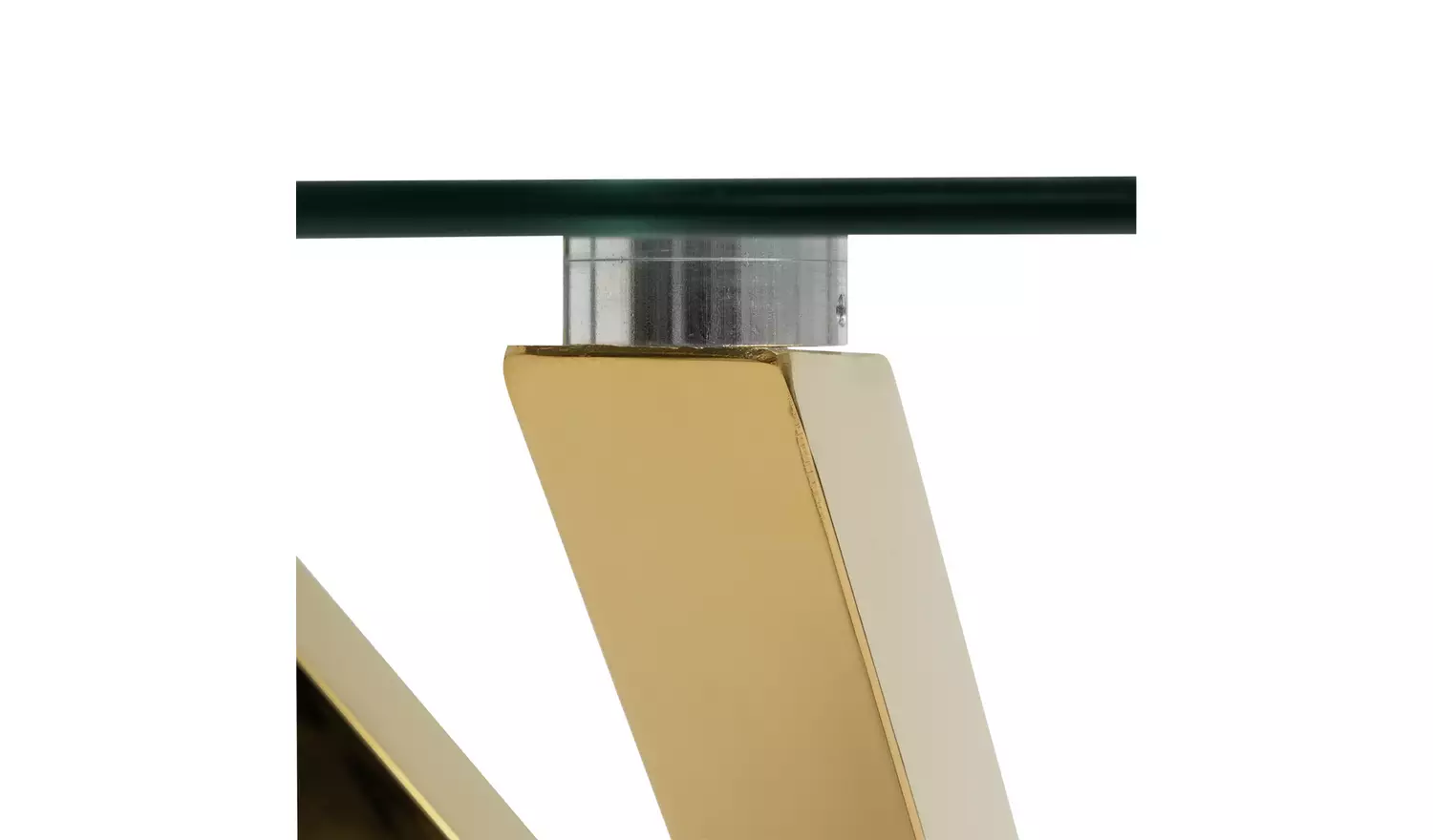 Argos Home Alice Glass Dining Table & 4 Beige Chairs