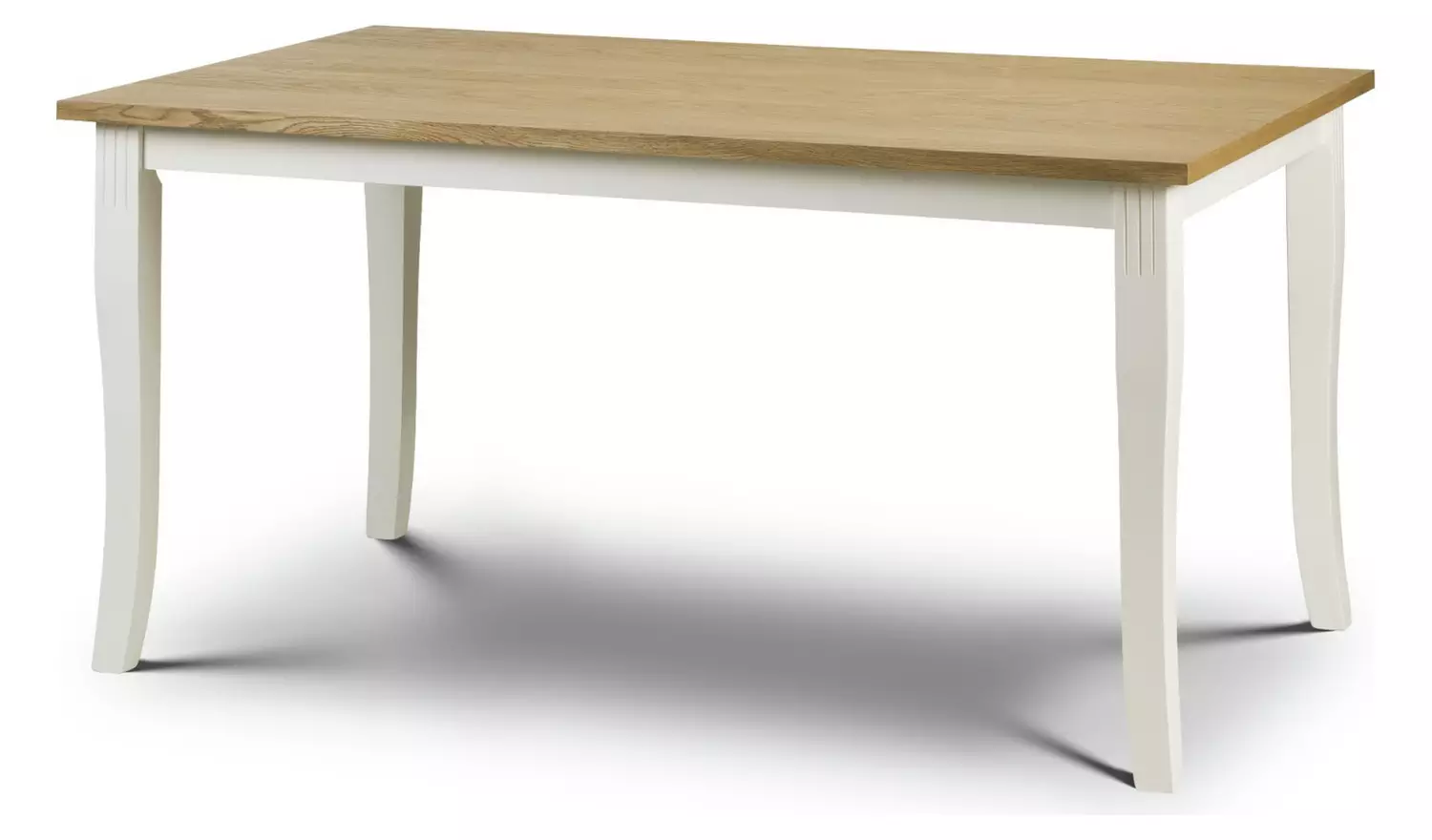 Julian Bowen Davenport Ivory Dining Table & 4 Ivory Chairs