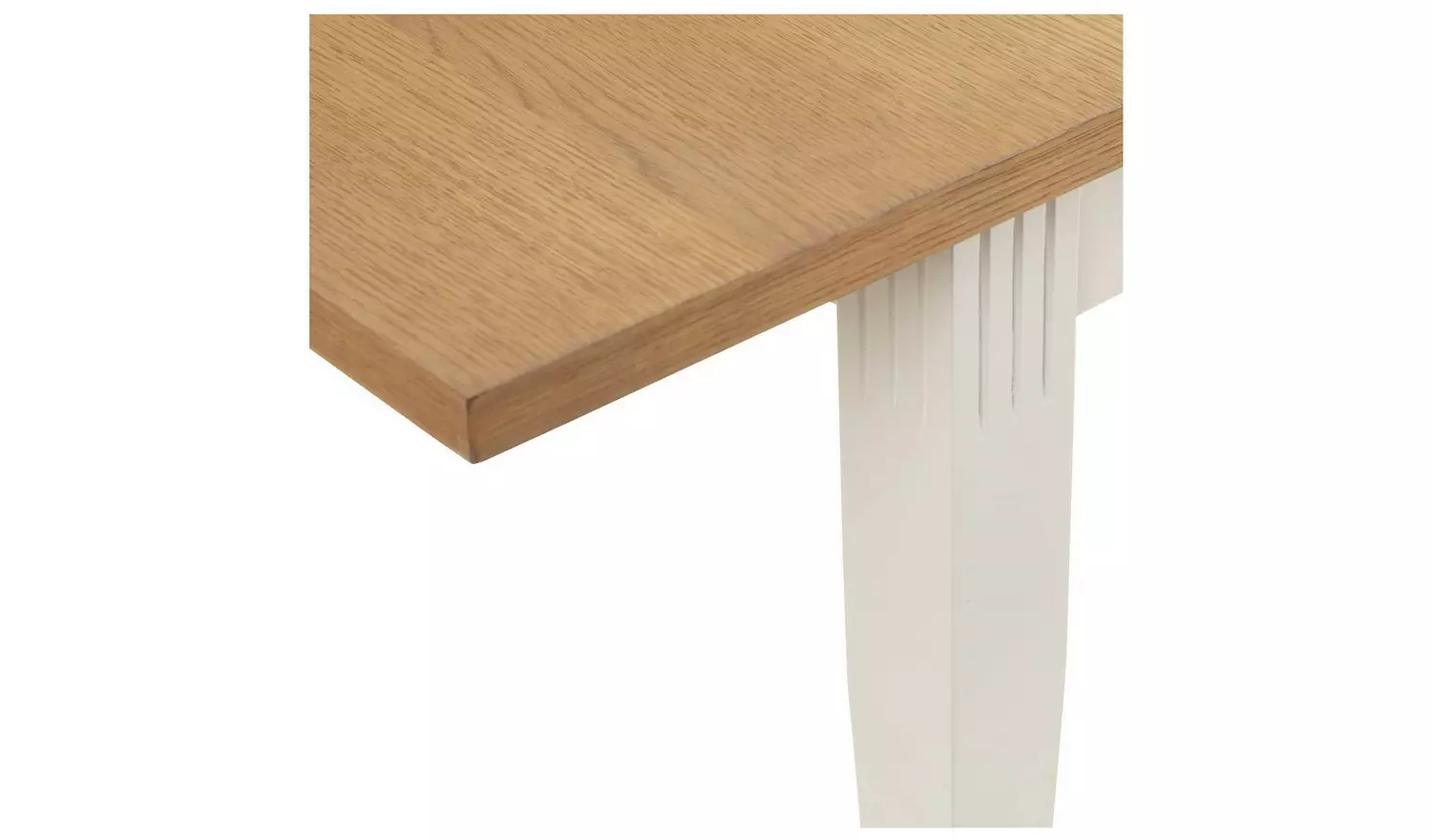 Julian Bowen Davenport Ivory Dining Table & 4 Ivory Chairs