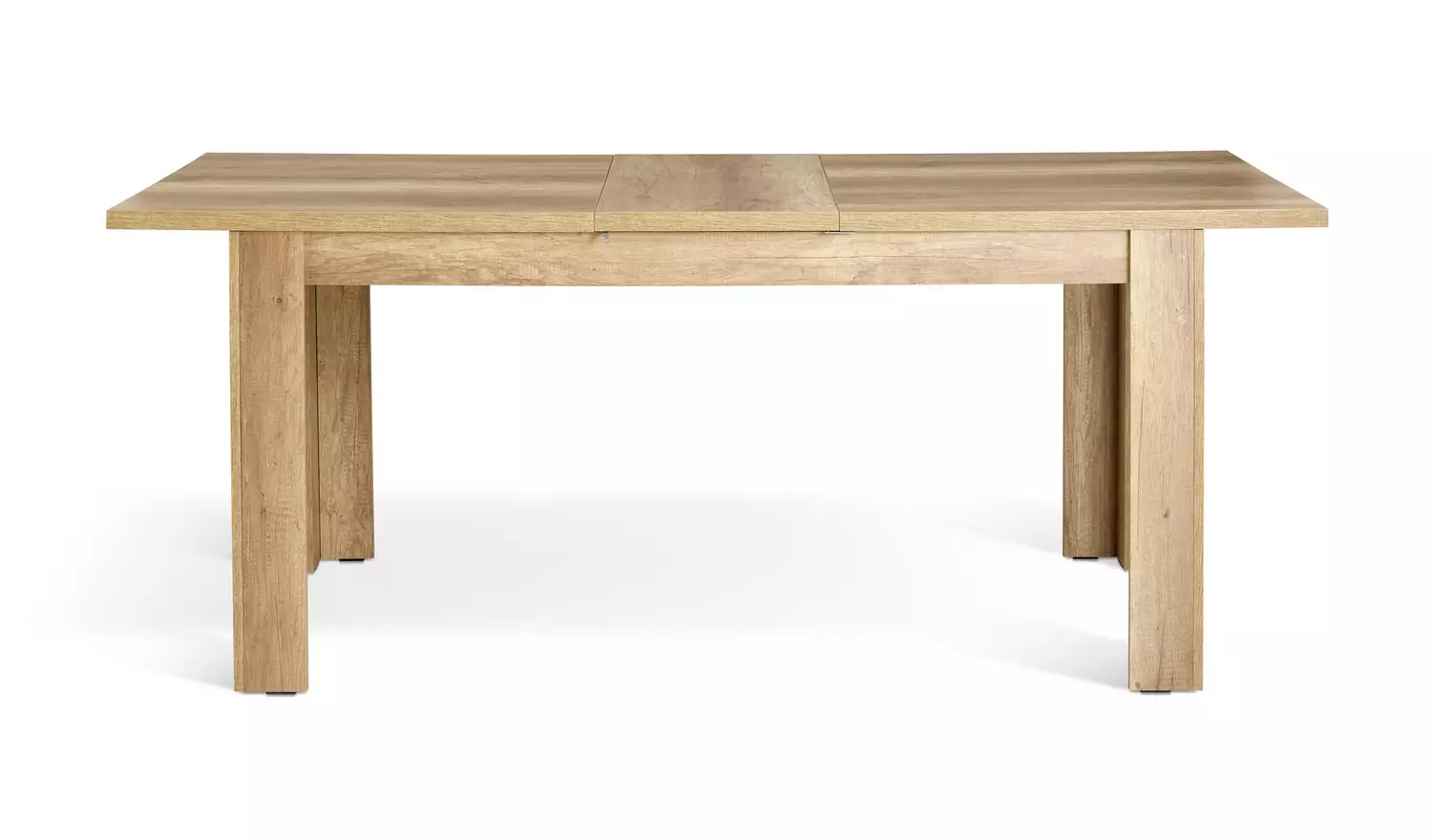 Argos Home Preston Extend Oak Dining Table & 6 Cream Chairs