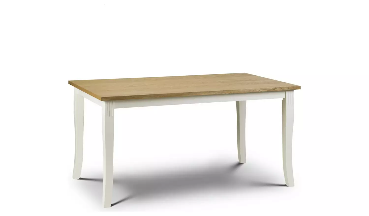 Julian Bowen Davenport Ivory Dining Table & 6 Ivory Chairs