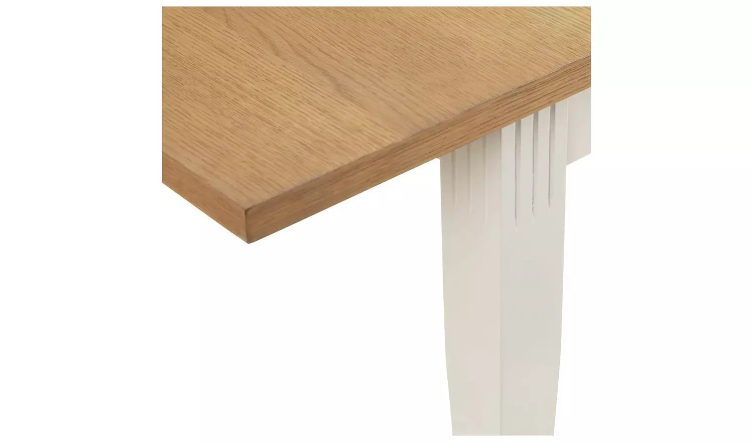 Julian Bowen Davenport Ivory Dining Table & 6 Ivory Chairs