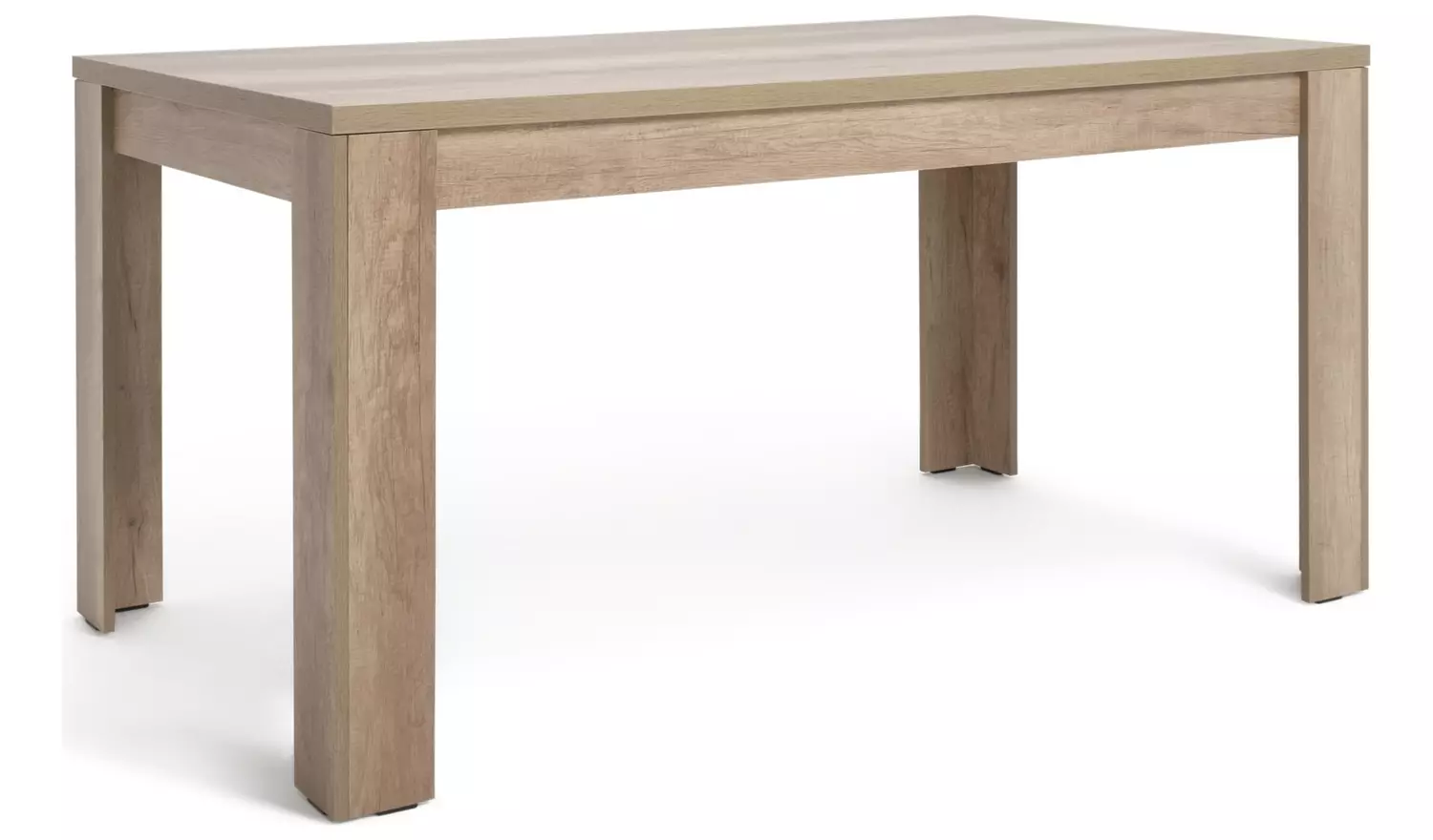 Argos Home Preston Oak Dining Table & 6 Grey Chairs