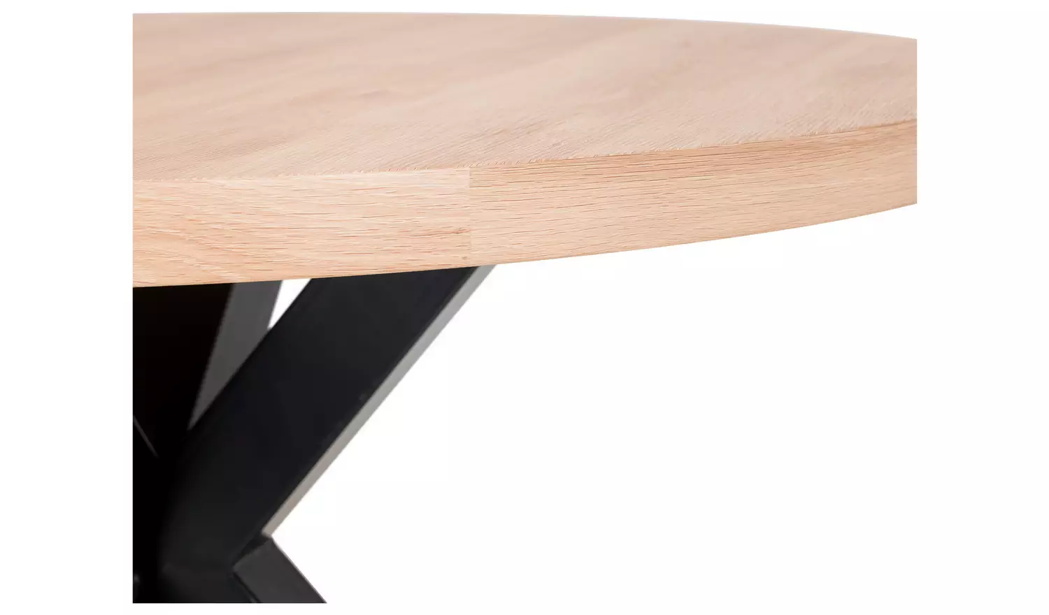 Julian Bowen Berwick Oak Dining Table & 4 Blue Chairs