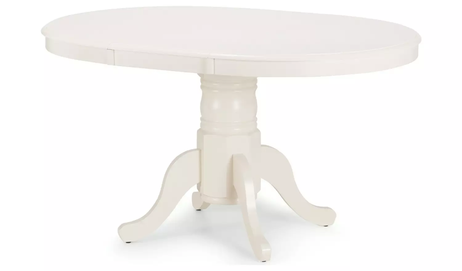 Julian Bowen Stanmore Extending Dining Table &6 Ivory Chairs